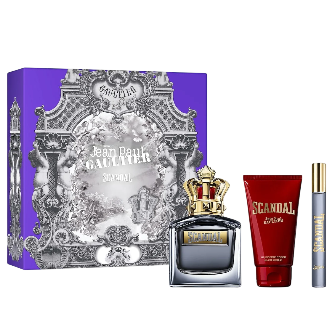Jean Paul Gaultier Scandal Pour Homme EDT Men's Gift Set – 100ml + 10ml + Shower Gel.